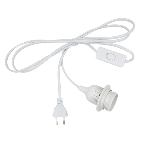 Plug Com Base Para Lâmpada Com Cabo Alimentação 1.8m - Image 4