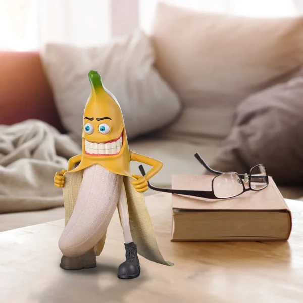 Estátua Engraçada Banana Man de Resina Design Cultura Pop - Image 4