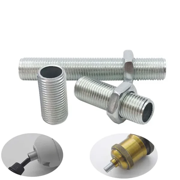 Tubo Roscado Lâmpada M10 Cabeça Galvanizada Base Fixa - Image 2