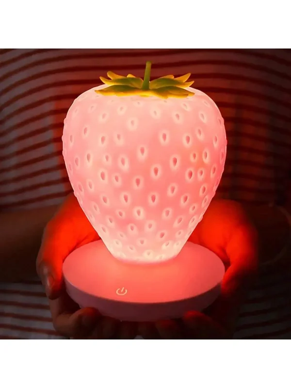 Luminária Fruta Morango Cultura Pop USB Recarregável - Image 3