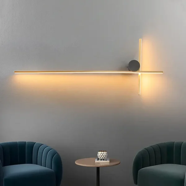 Luminária Arandela Barra Alumínio e Fita De LED