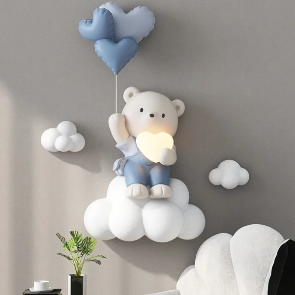 Luminária Infantil (Quarto Bebê), Balão Urso 3D