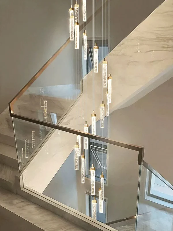 Lustre Longo Para Escadas e Teto Duplo - Image 4