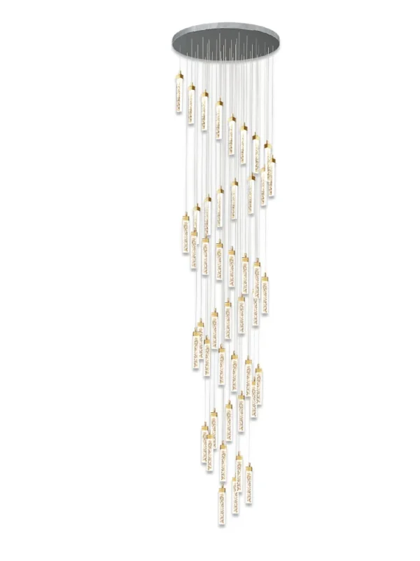 Lustre Longo Para Escadas e Teto Duplo - Image 5