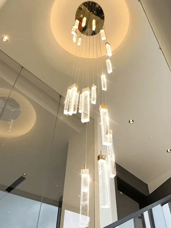 Lustre Longo Para Escadas e Teto Duplo - Image 2