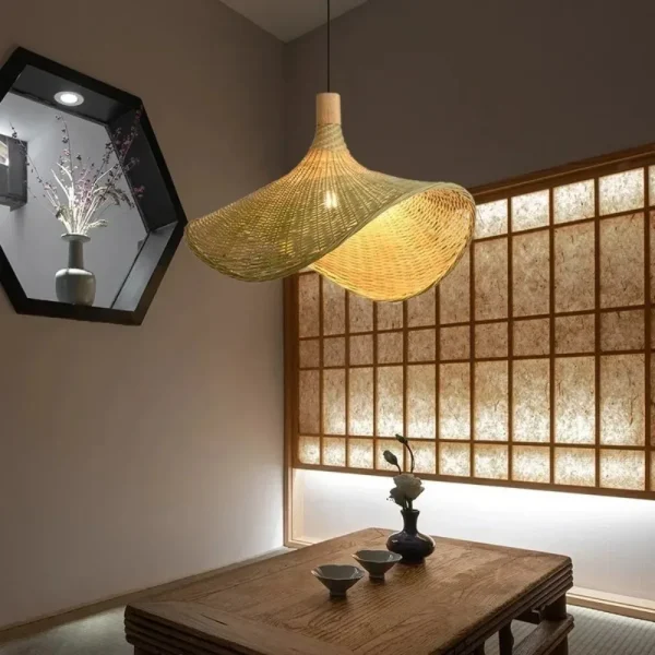 Lustre Bambu Rattan Artesanal - Image 2