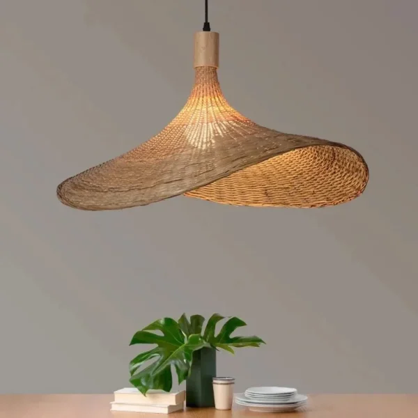 Lustre Bambu Rattan Artesanal - Image 3