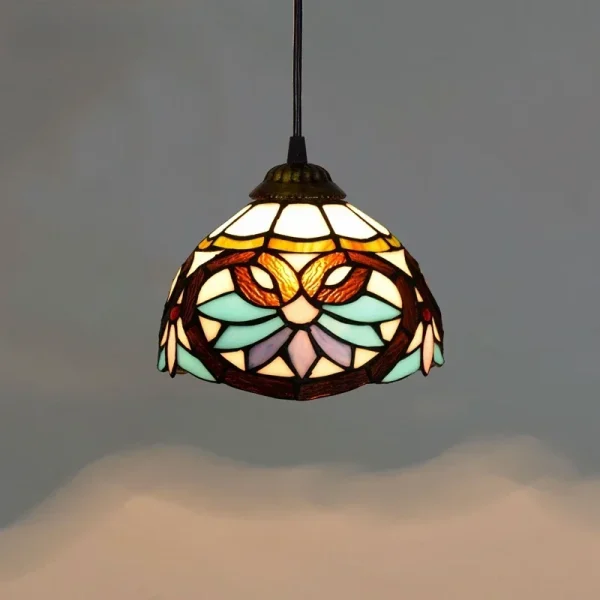Pendente Vintage Tiffany Vitral Colorido 2024/2025 - Image 4