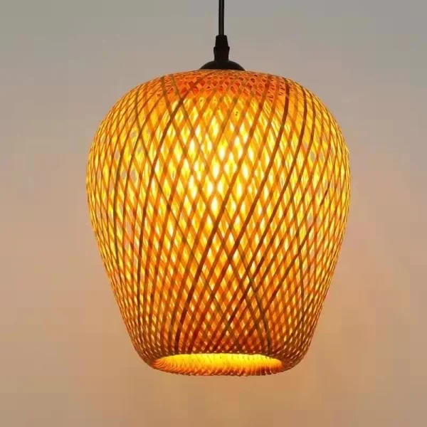 Lustre Mão Malha Estilo Chinês Tecelagem Bambu 2024/2025