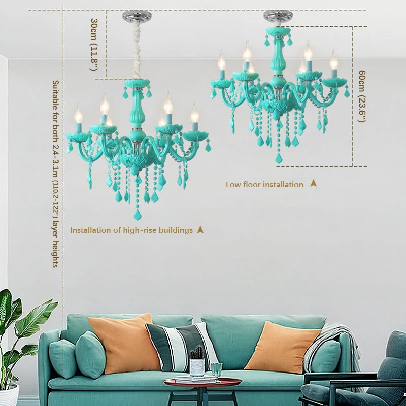 Lustre Verde Moderno Maria Teresa. Transforme seu espaço com o Lustre Verde Moderno Maria Teresa, equipado com um cabo ajustável de 30 a 60cm. Adicione sofisticação e elegância ao seu ambiente com esta peça única e versátil.