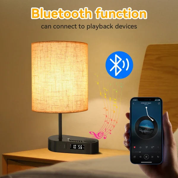 Abajur Simples Com Entrada USB Para Recarga De Smartphone - Image 3