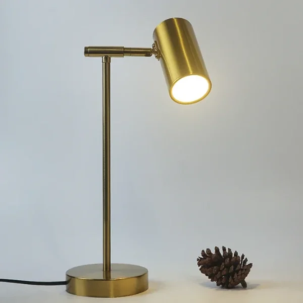 Luminária De Mesa Dourado Home Office