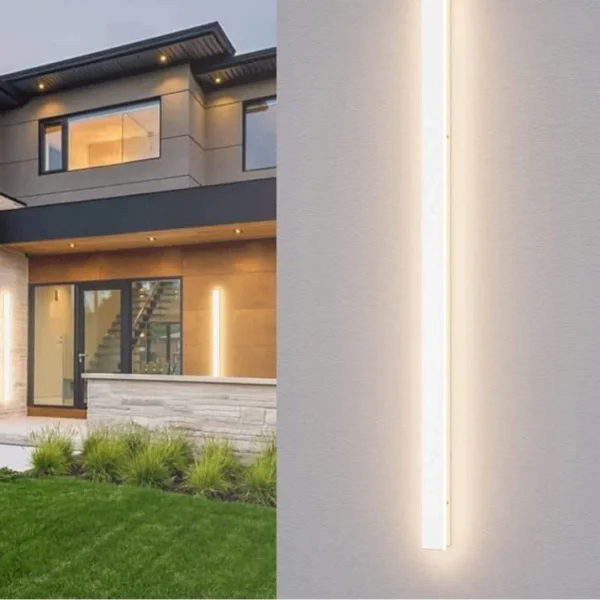 Arandela Linear Para Jardins e Fachadas Com Luz De LED