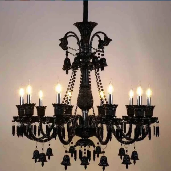 Lustre De Cristal Preto Baccarat