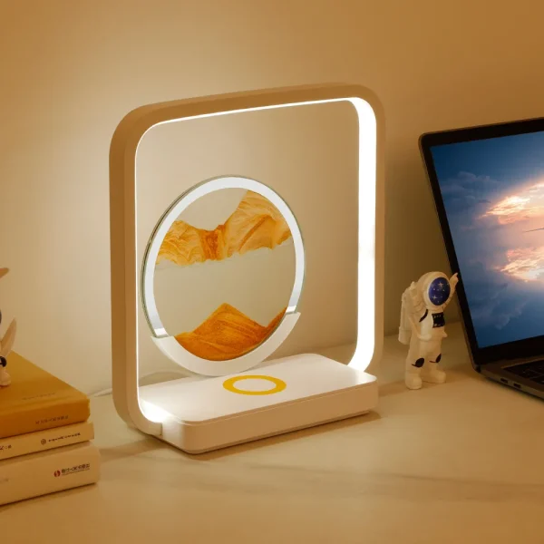 Luminária De Mesa Decorativa Com Carregamento de Smartphone