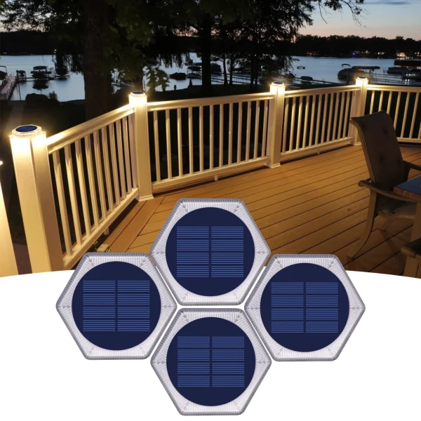 Luminária Spot Luz LED Solar Para Deck e Jardins - Image 2