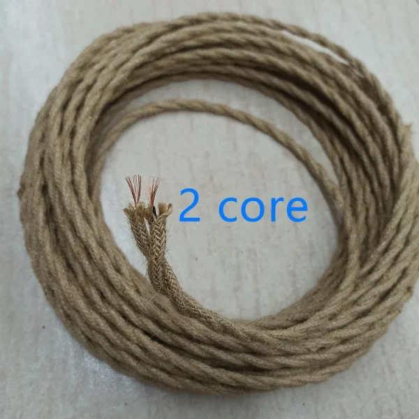 Corda de cânhamo fio têxtil torcido flexível trançado - Image 3