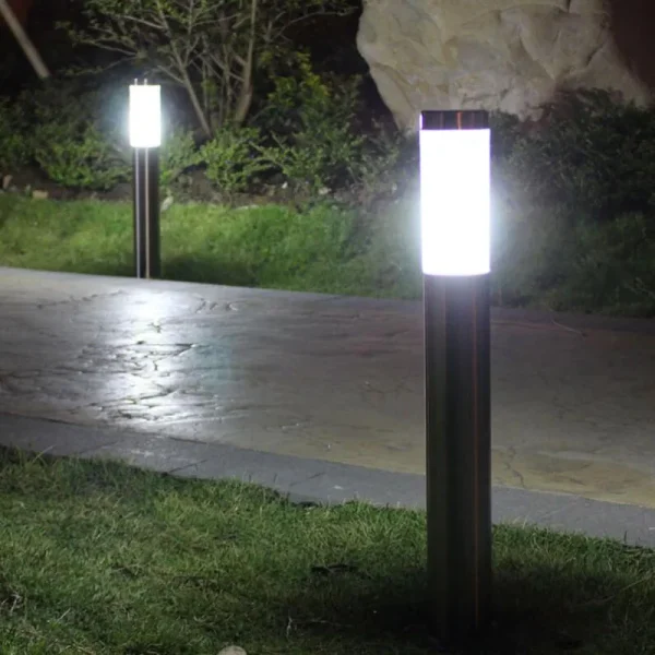 Balizador Poste De Caminha Para Jardins Luz LED Formato Cilíndrico - Image 2