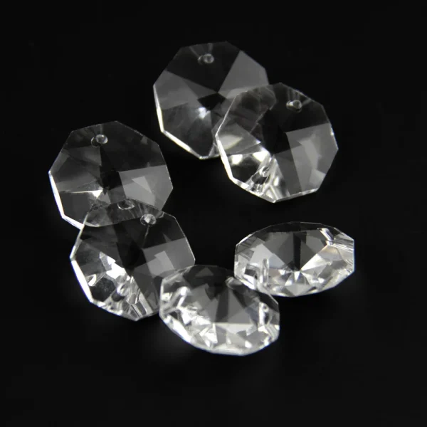 Conjunto 50Un Cristal K9 Para Lustres Com 1 ou 2 Furos