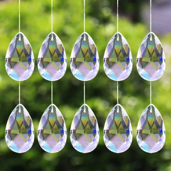 Peças Para Lustre Vidro Claro 10Pcs - Image 2