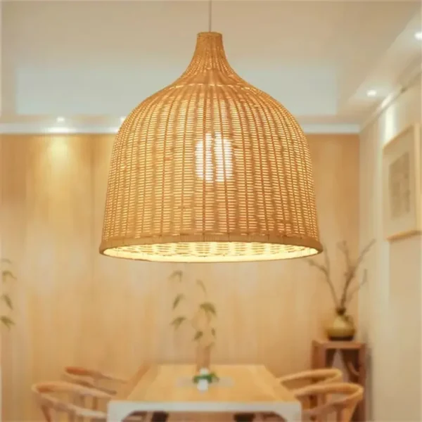 Luminária Pendente Bambu Vime Rattan - Image 4