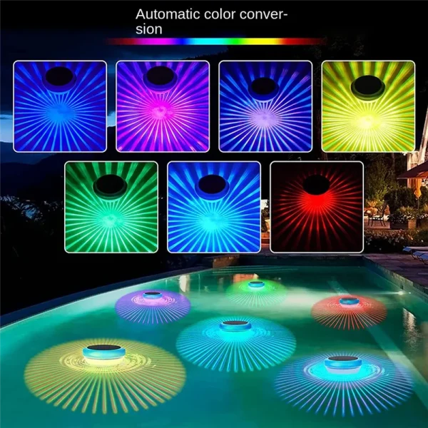 Luminária Led Luz Solar Flutuante Para Piscina - Image 4