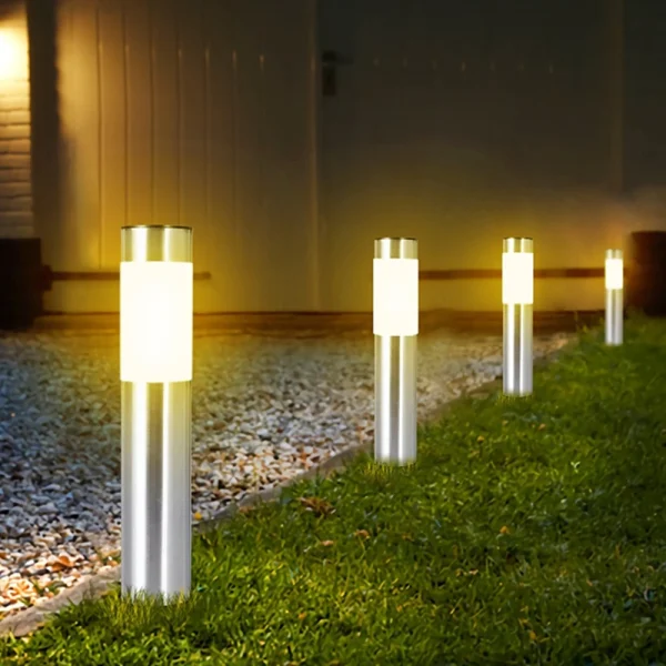 Poste Balizador Jardim LED Luz Solar