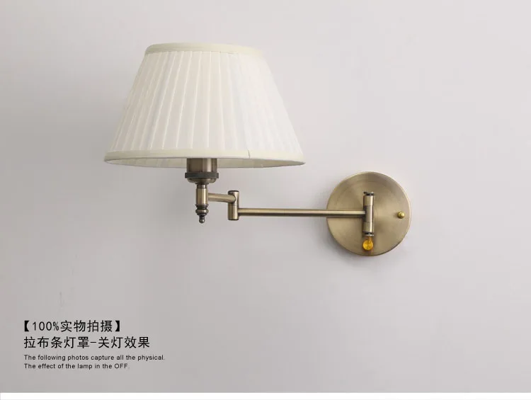 Arandela Haste Flexível Cúpula Cônica Tecido Plissado 5 kf S3a93cc4168fd41c9a1d2838604eefbb3F luminaires YustDesign Chandeliers and wall lights on sale and cheap