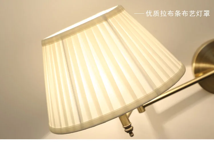 Arandela Haste Flexível Cúpula Cônica Tecido Plissado 6 kf S603fd6505aa84499b5537cc2c8b530c1L luminaires YustDesign Chandeliers and wall lights on sale and cheap