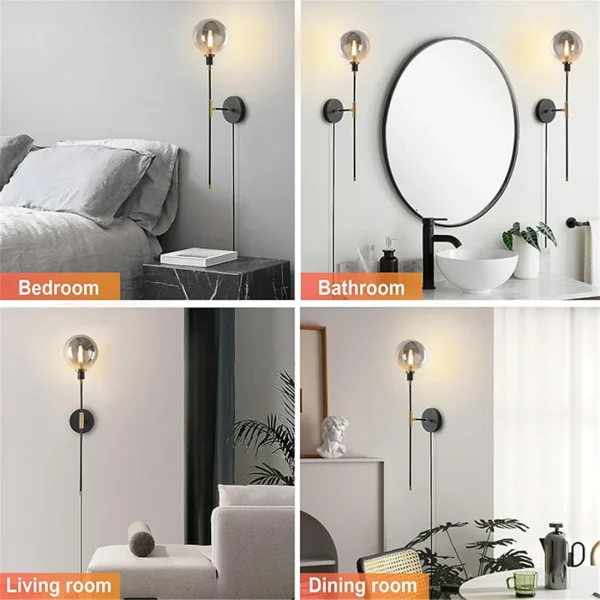 Bola Vidro Espelhado Cromado Para Reposição De Luminárias - Image 3