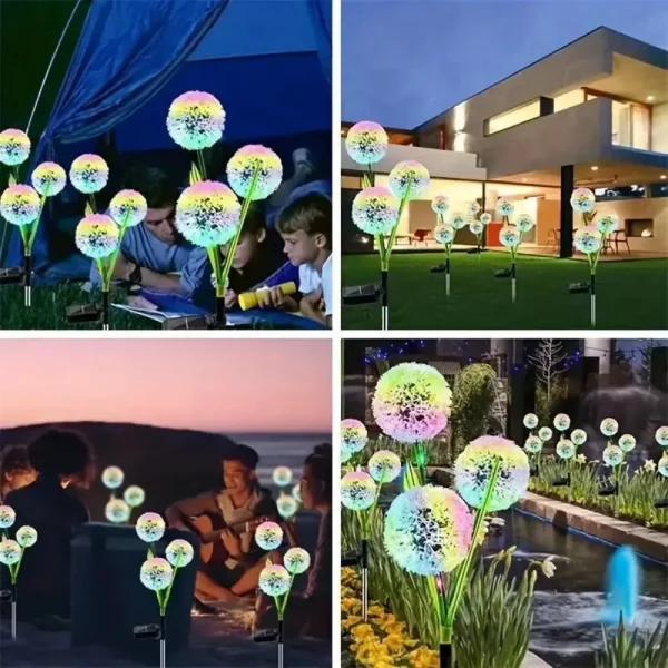 Luminária Solar Para Jardins Dente-De-Leão Luz De LED - Image 3