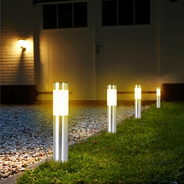 Poste Balizador Jardim LED Luz Solar - Image 3