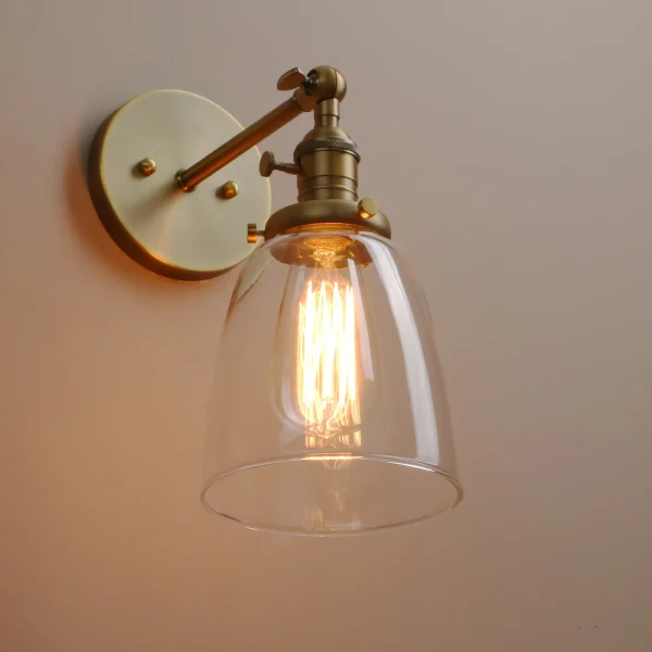 Arandela Industrial Vintage Vidro Cone Oval