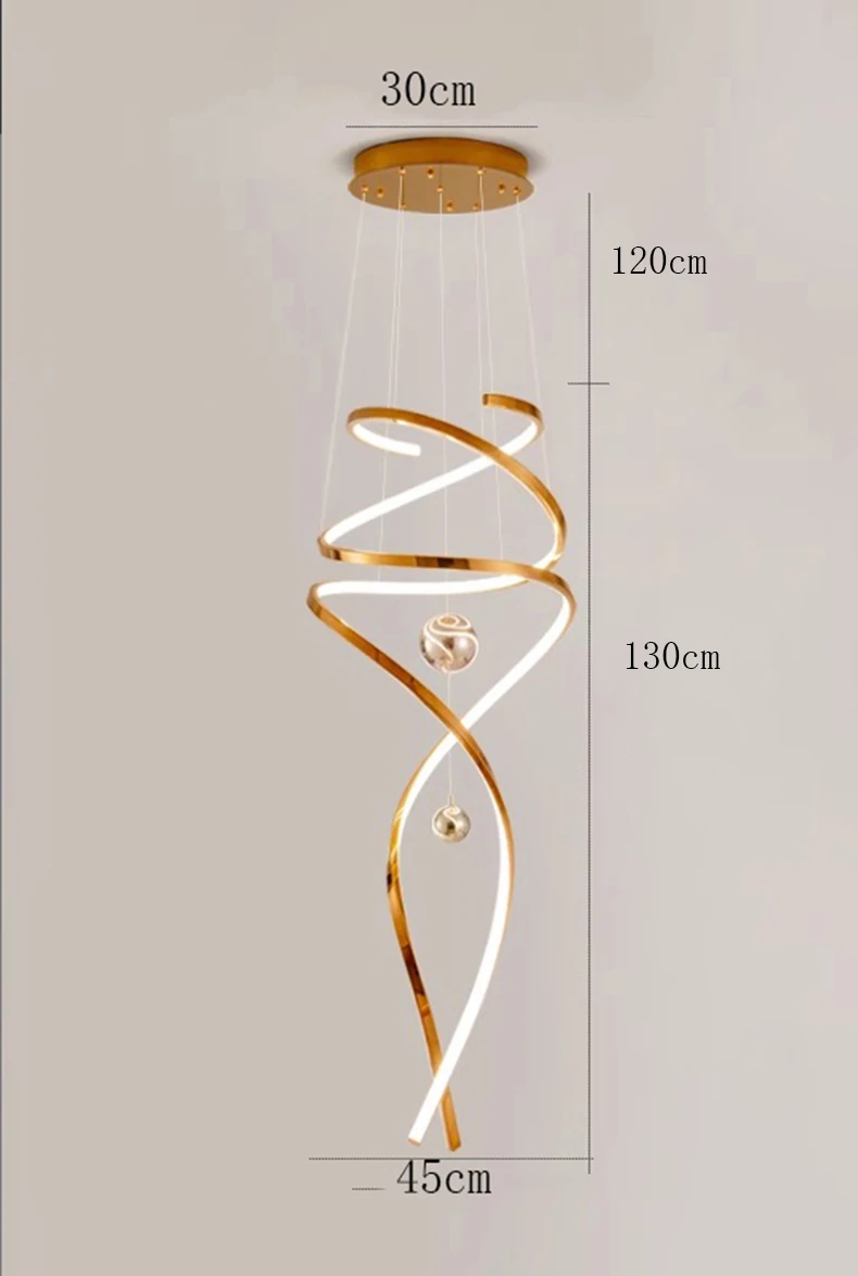 Lustre Dourado Moderno Em Curva 5 kf Sfeb24b09cdc14a54a22f29f5c3ce04f9m luminaires YustDesign Chandeliers and wall lights on sale and cheap