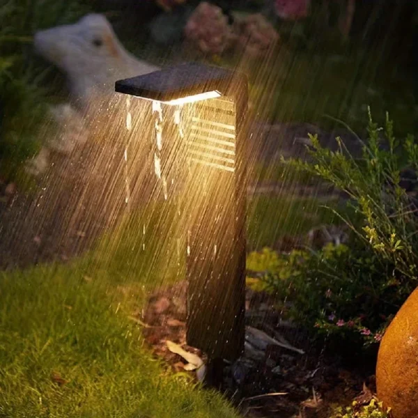 Poste Balizador Solar Impermeável LED Para Jardins