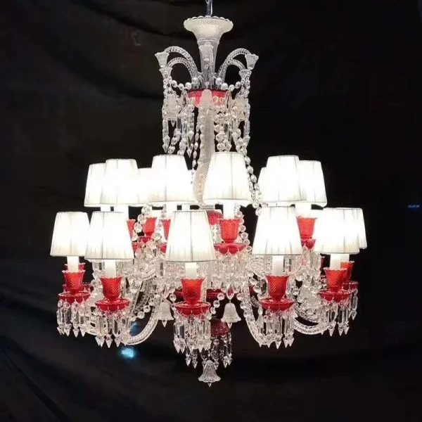 Lustre Réplica Baccarat De Vidro E pingente De Cristais K9 - Image 2