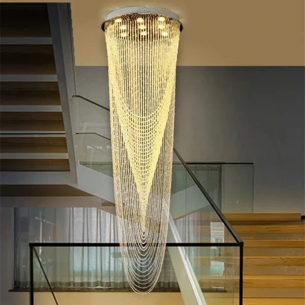 Lustre Cristal Asfuor K9 Corda Para Escadas - Image 3