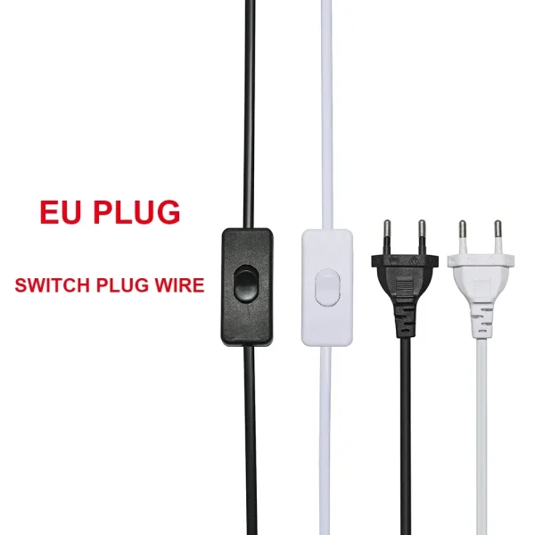 Cabo 1.8m Plug EU e botão Liga/Desliga - Image 2