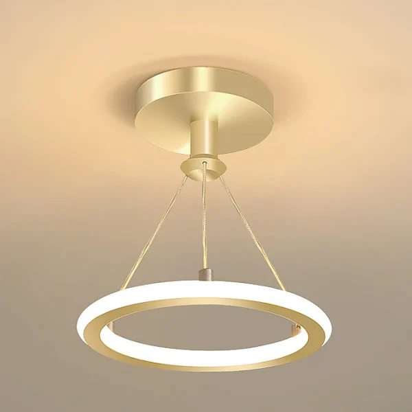 Minimalist Aluminum Hoop Pendant