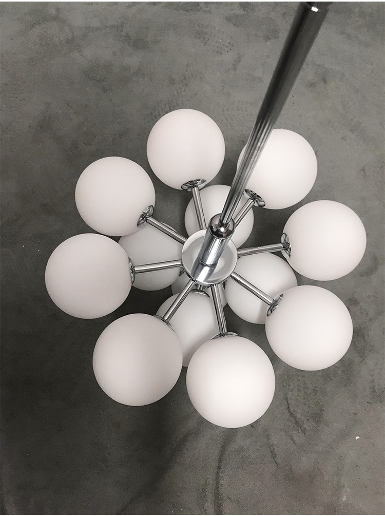 Modern Gold or Chrome Chandelier with White Balls 7 kf S1f867740530f4db8b763d01337fa51c2R luminaires YustDesign Chandeliers and wall lights on sale and cheap