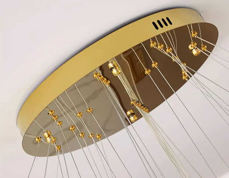 Large Chandelier with 5 Rings Translucent K9 Crystal 7 kf S31f8c5b6ac294e4ea9ed6329ce541c29I luminaires YustDesign Chandeliers and wall lights on sale and cheap