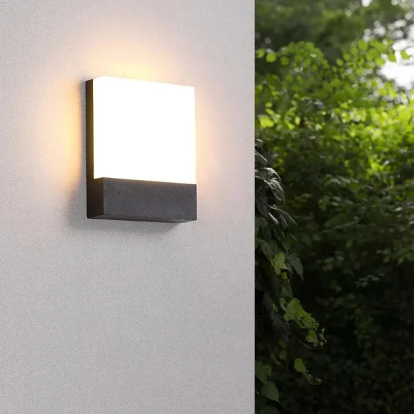 Modern Square Wall Light for Gardens - Image 3