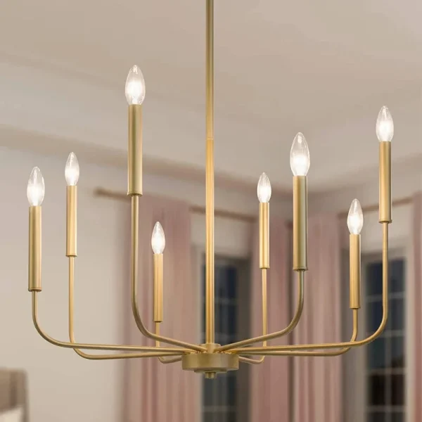 Vintage Provençal Chandelier Black Wrought Iron