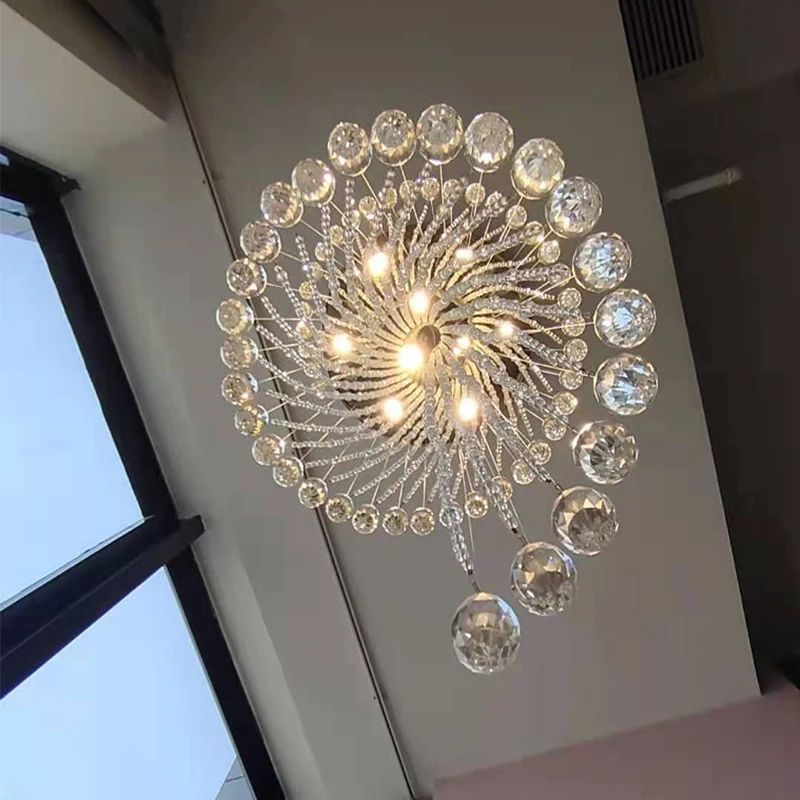 Large Spiral Chandelier for Stairs K9 Translucent Crystal 2 kf Sc020d4483e5740f8bf2dba14f36aa5dar luminaires YustDesign Chandeliers and wall lights on sale and cheap