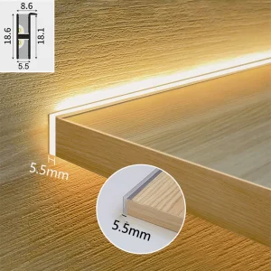 Ultra Thin LED Light Aluminum Channel Profile Bar 18w/m