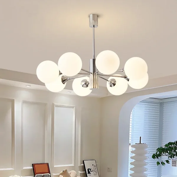 Bauhaus Medieval Milky White Ball Pendant light