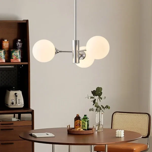 Bauhaus Medieval Milky White Ball Pendant light - Image 2